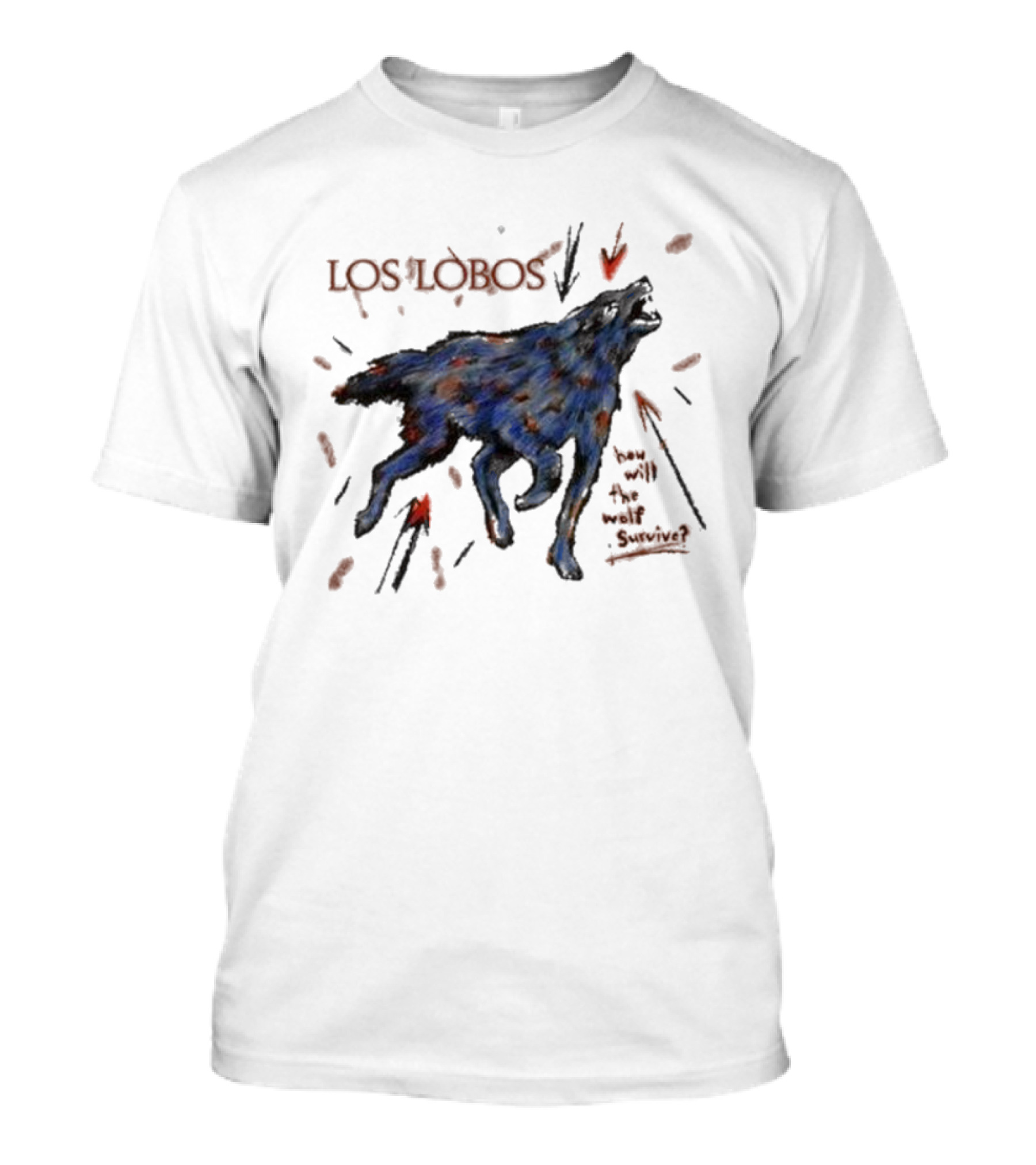 Los Lobos How Will The Wolf Survive Wild Canine Survival Question T-Shirt