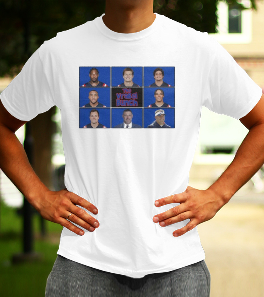 New England Patriots The Vrabel Bunch Player Collage T-Shirt