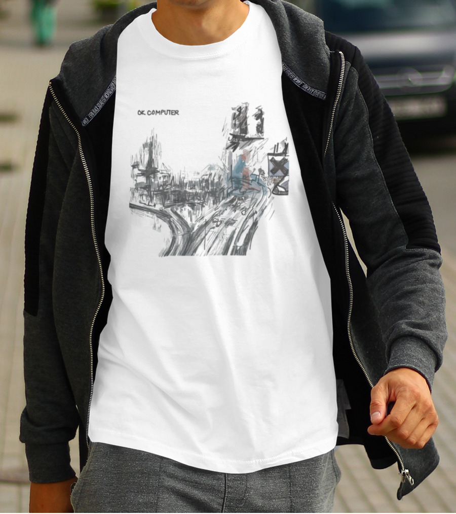 Radiohead OK Computer Album Artwork Print T-Shirt