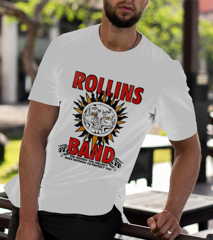 Rollins Band The End Of Silence Sun Symbol The Hatred You Project Does Nothing To Protect You T-Shirt