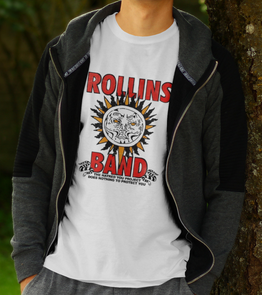 Rollins Band The End Of Silence Sun Symbol The Hatred You Project Does Nothing To Protect You T-Shirt