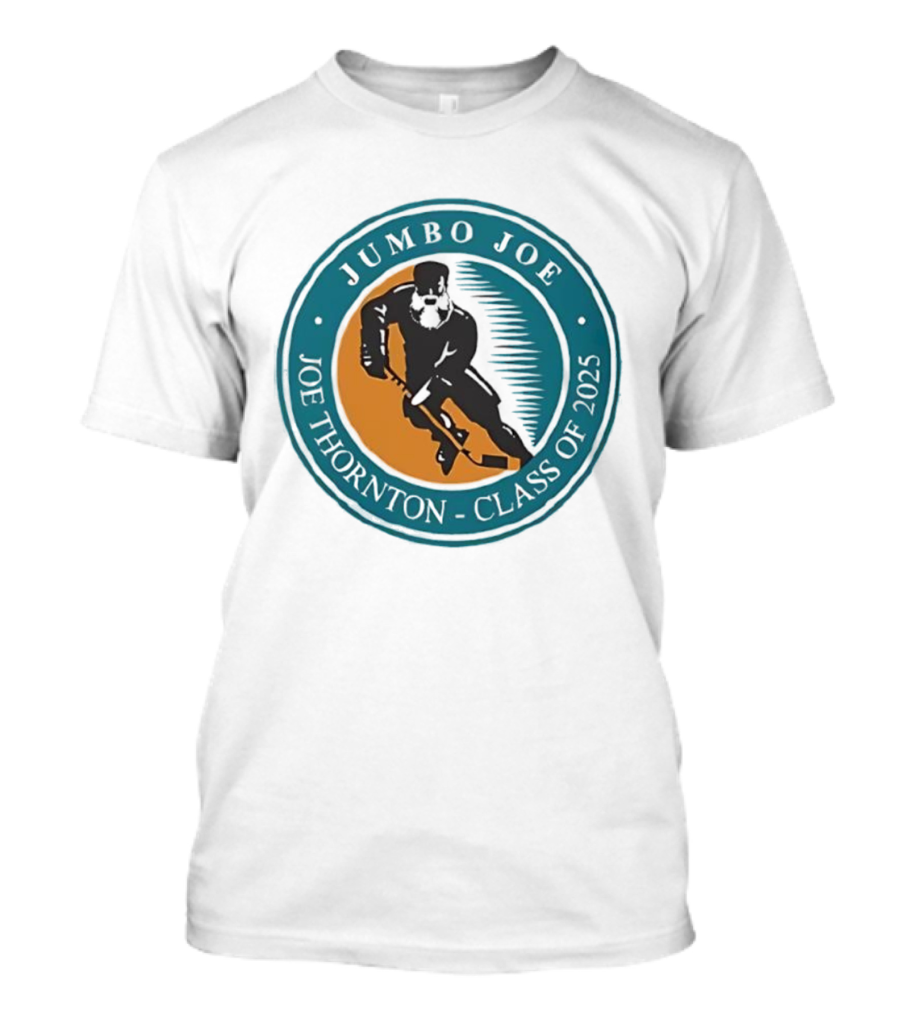 Jumbo Joe Joe Thornton Class Of 2025 San Jose Sharks Hall Of Fame T-Shirt