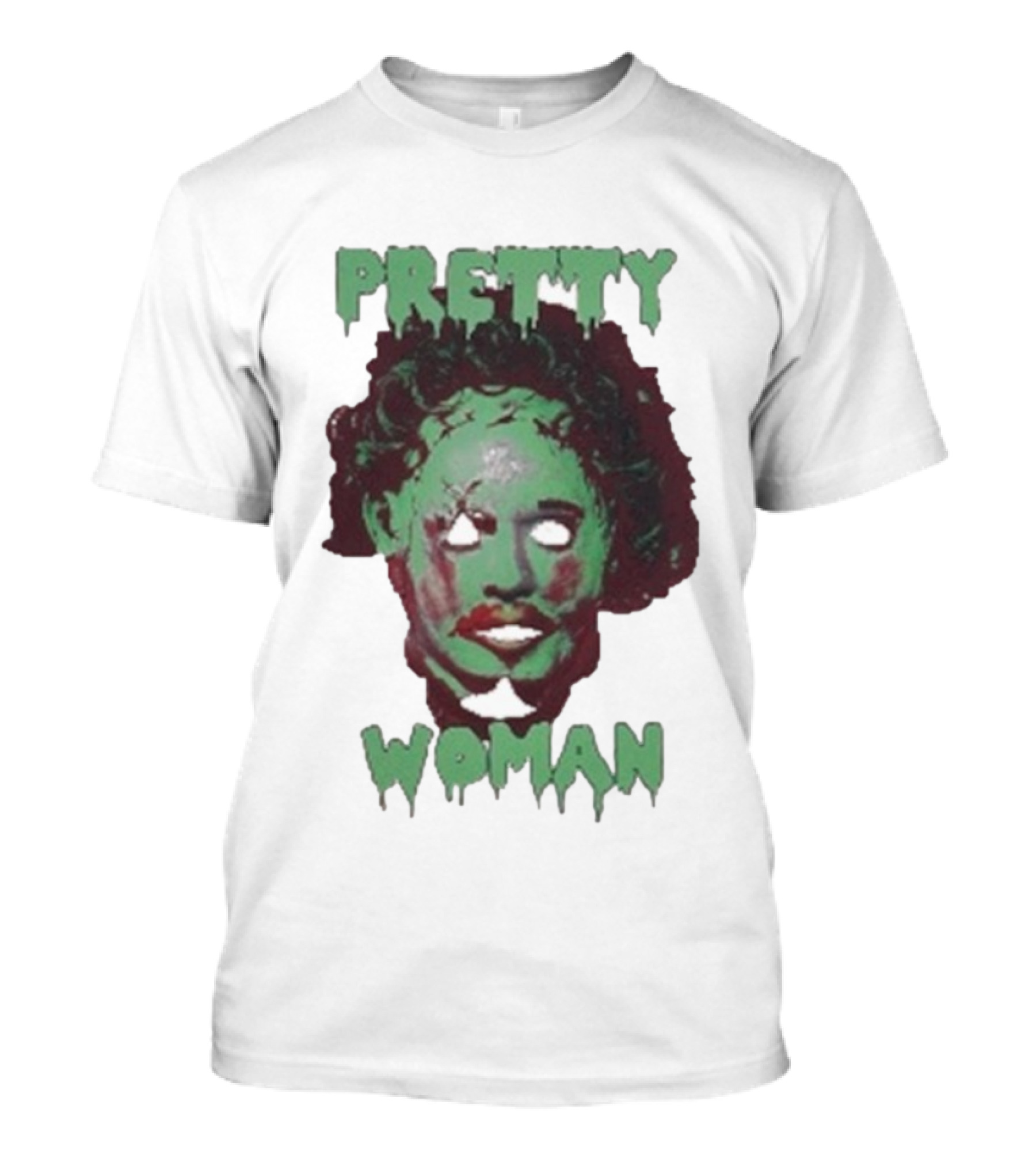 Pretty Woman Texas Chainsaw Massacre Horror Mask T-Shirt