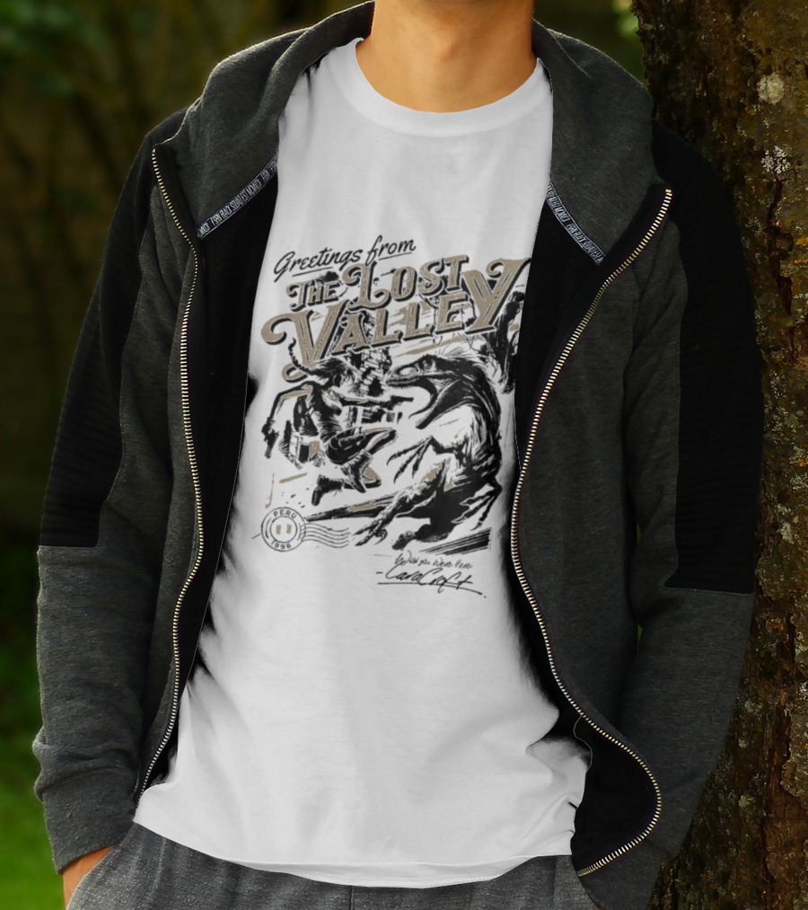 Greetings From The Lost Valley Tomb Raider Dinosaur Adventure T-Shirt