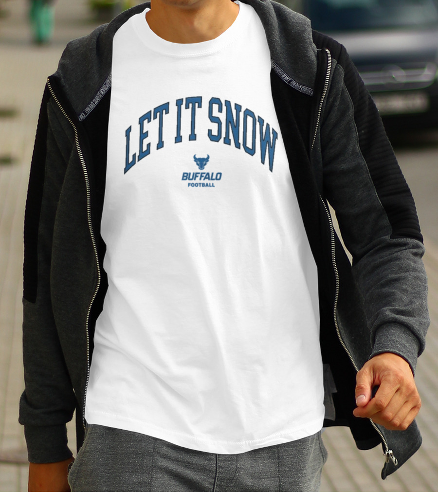 Let It Snow Buffalo Bulls Football Victor Snow T-Shirt