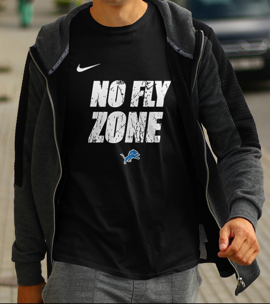 Nike Detroit Lions No Fly Zone Dan Campbell T-Shirt