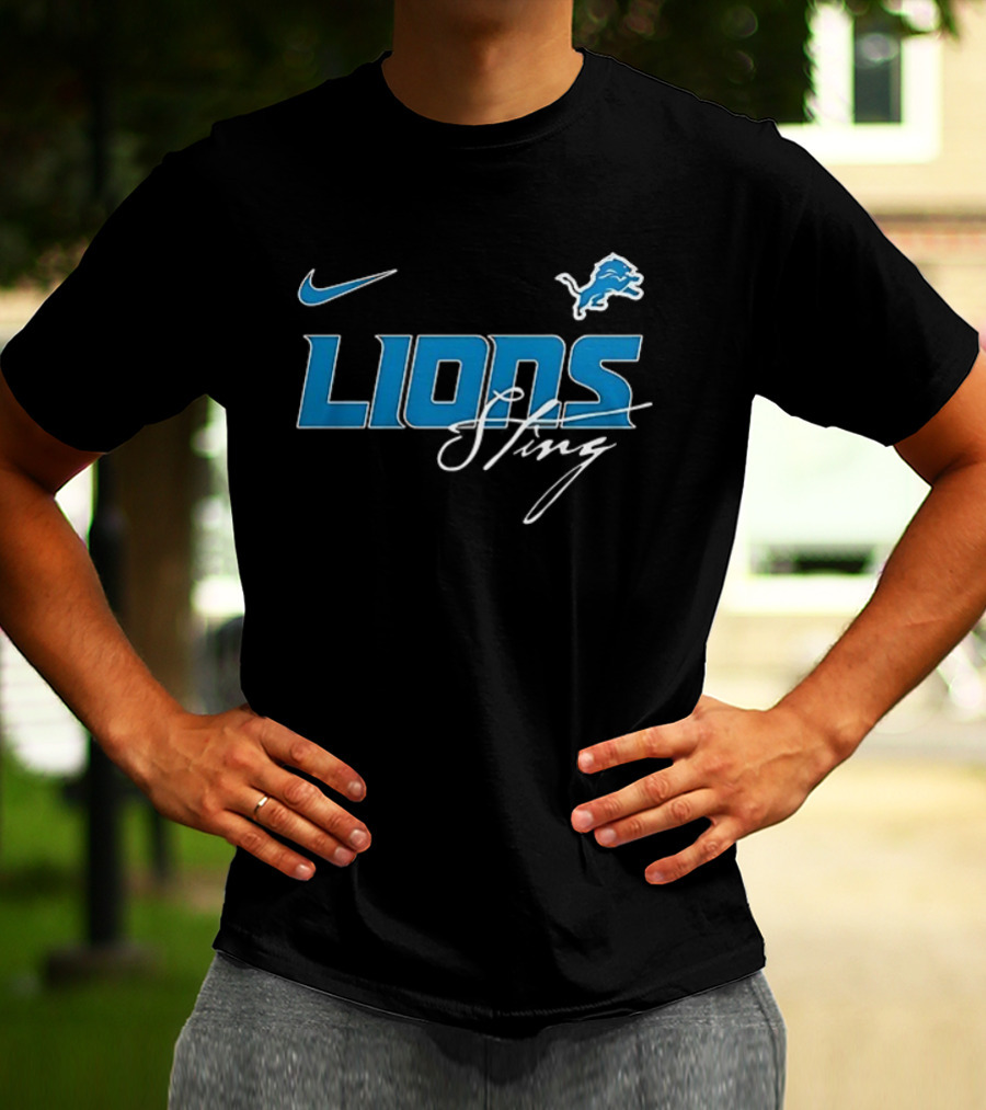 Nike Detroit Lions Sting Go Lions T-Shirt