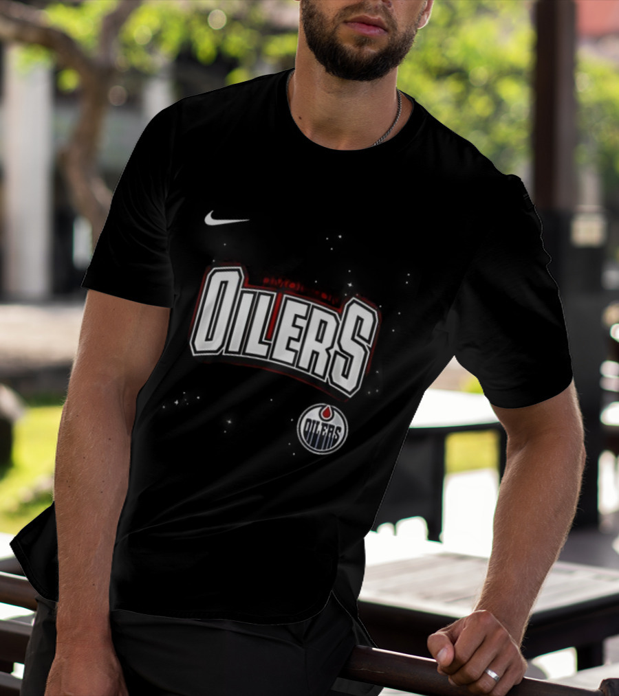 Edmonton Oilers X Iconic Co Headlining Finger Eleven Headstones The Tea Party Graphic T-Shirt