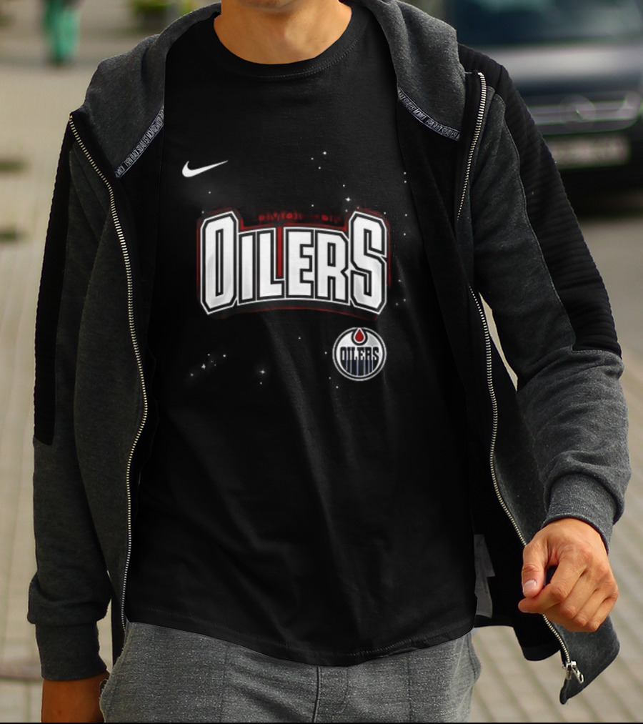 Edmonton Oilers X Iconic Co Headlining Finger Eleven Headstones The Tea Party Graphic T-Shirt