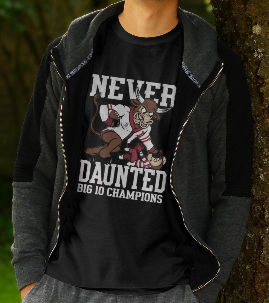 Never Daunted Indiana Hoosiers Big 10 Champions Victory Over Ohio State T-Shirt