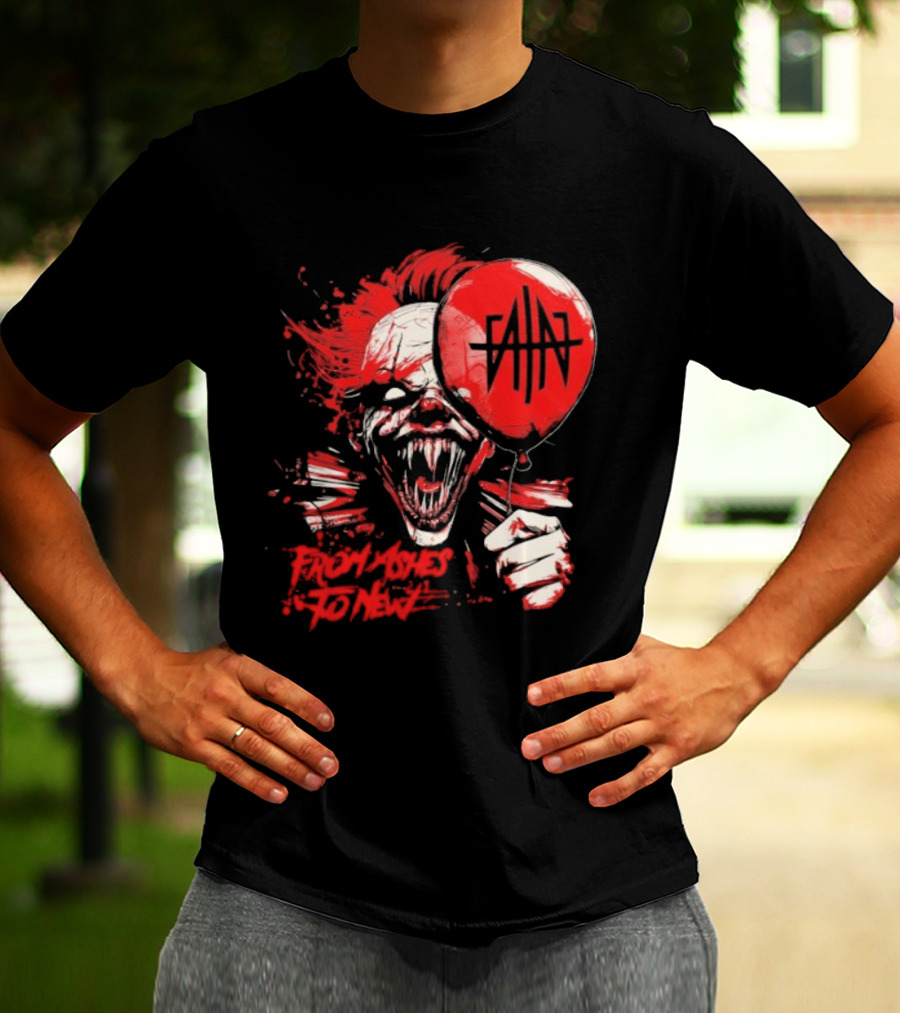 From Ashes To New Pennywise Balloon Fan Art T-Shirt