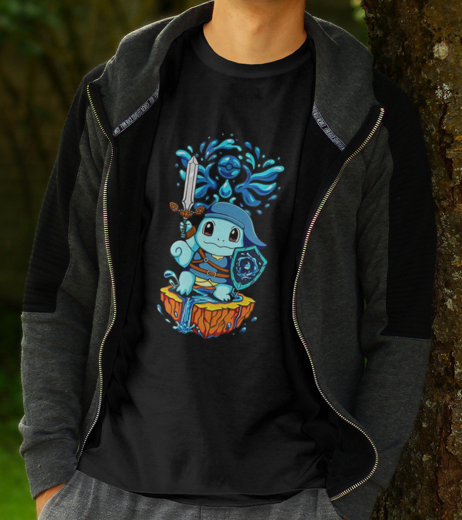 Legend Of Water Squirtle Pokémon Meets The Legend Of Zelda Fusion T-Shirt