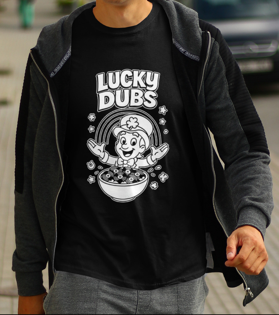 Lucky Dubs Cereal Bowl Rainbow Fun Toddler Character T-Shirt