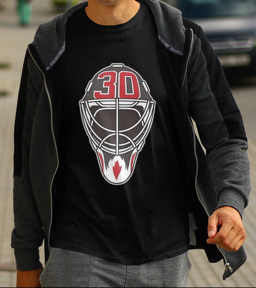 New Jersey Devils Number 30 Goalie Mask T-Shirt
