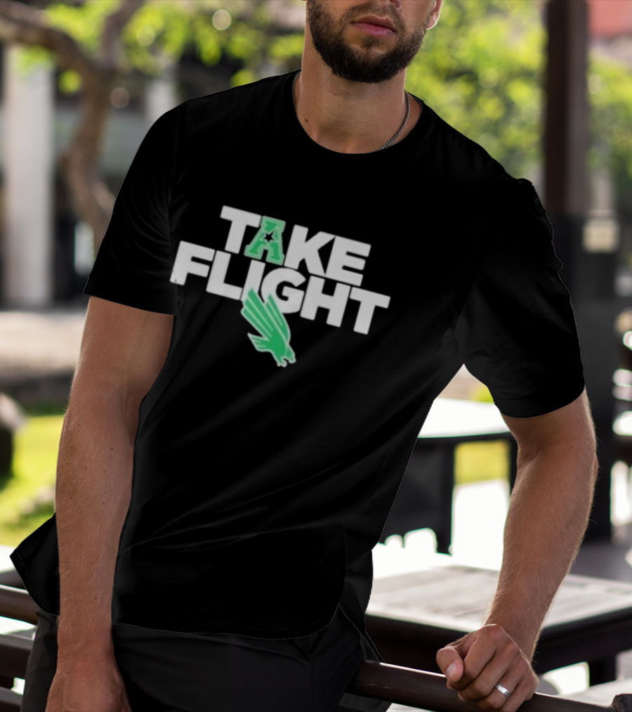 North Texas Mean Green Take Flight Conference USA Eagle T-Shirt