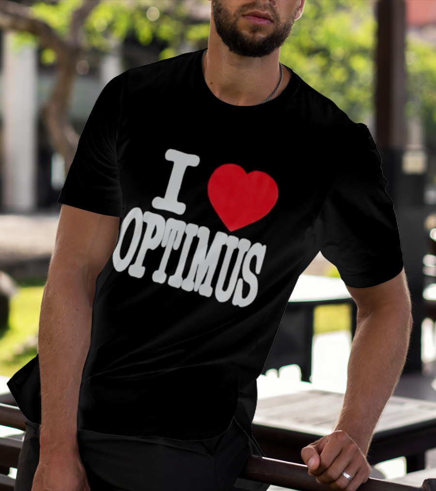 I Heart Optimus Bold Statement T-Shirt