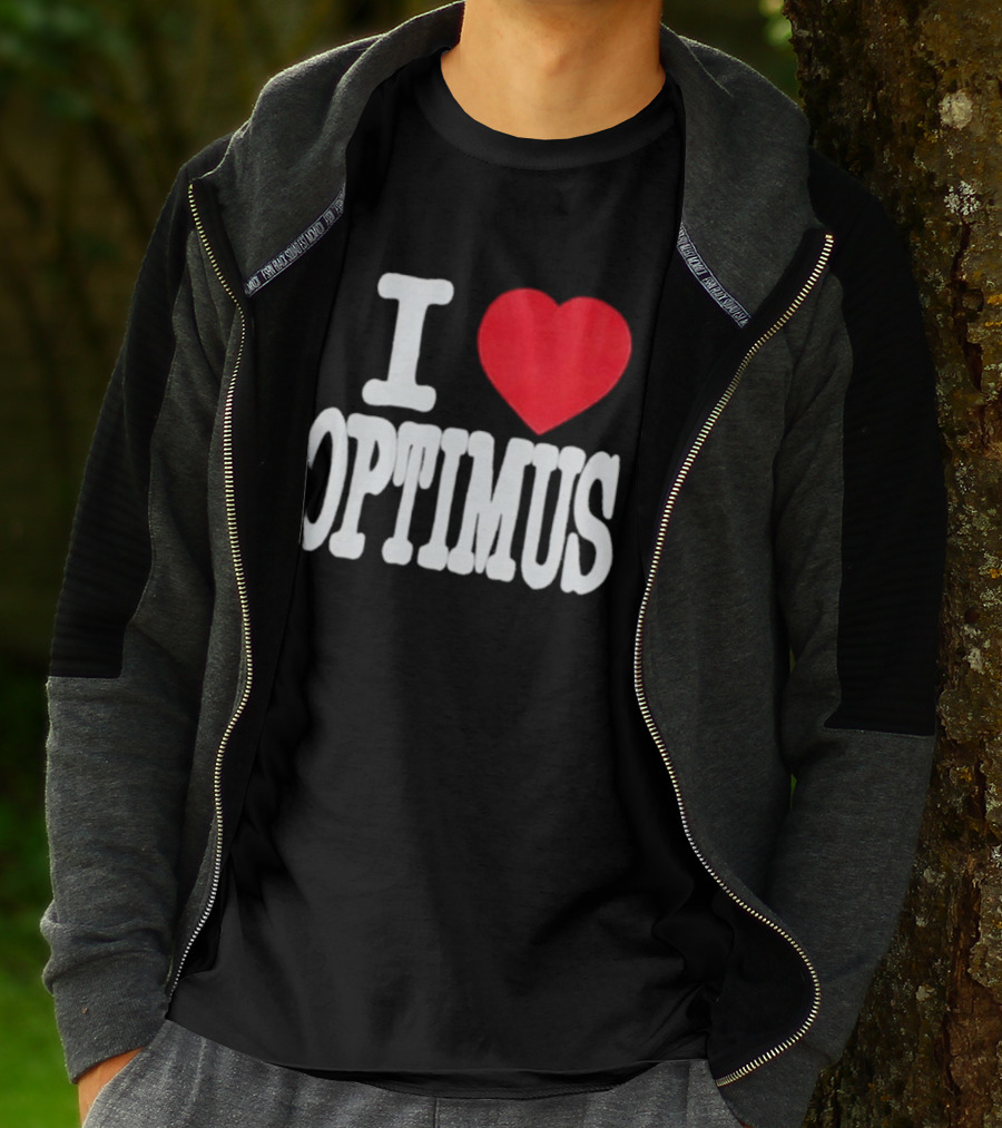 I Heart Optimus Bold Statement T-Shirt
