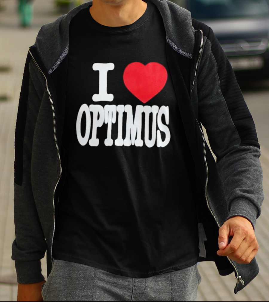 I Heart Optimus Bold Statement T-Shirt