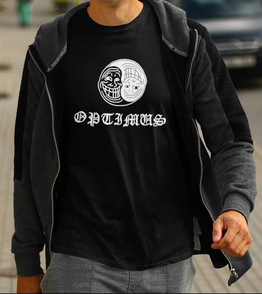 OPTIMUS Yin Yang Trollface T-Shirt