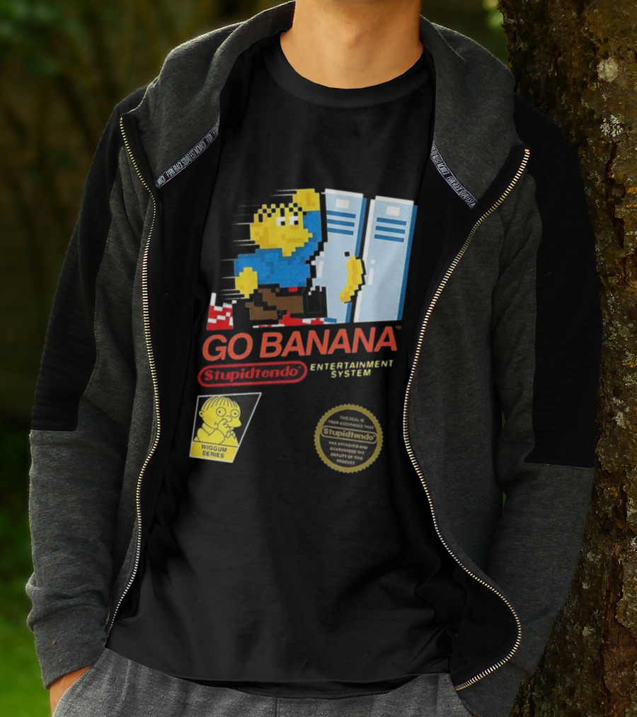 Go Banana Stupidtendo Entertainment System 8-Bit Wiggum Series T-Shirt