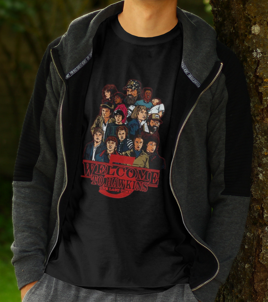 Welcome To Hawkins Stranger Things Final Season Characters One Last Time T-Shirt