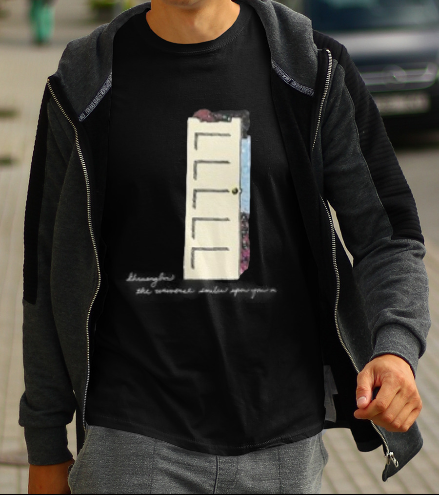 TUSHY The Universe Smiles Upon You 2025 Tour Door Art With Flowers And Pastel Colors T-Shirt