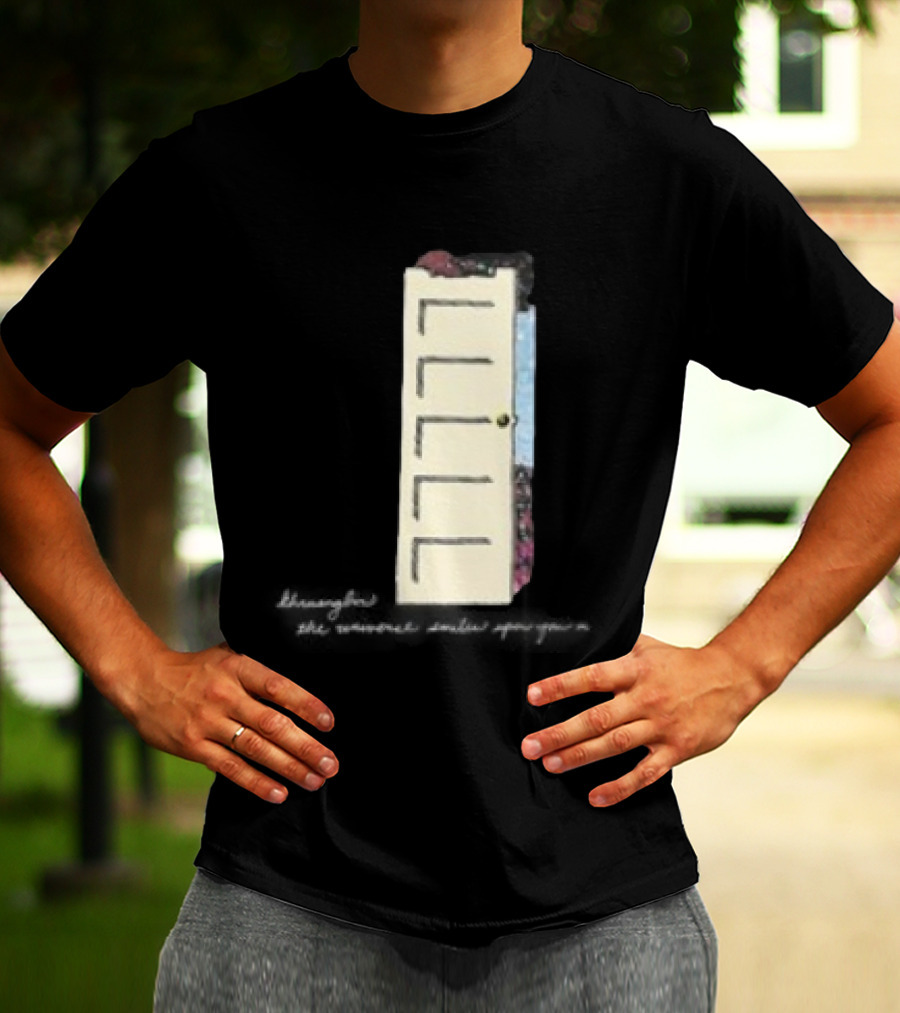 TUSHY The Universe Smiles Upon You 2025 Tour Door Art With Flowers And Pastel Colors T-Shirt