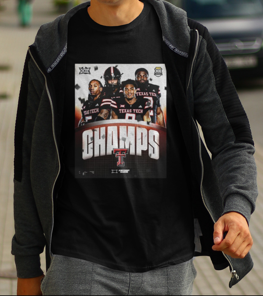 Texas Tech Big 12 Champs 2025 Football Victory Celebration T-Shirt