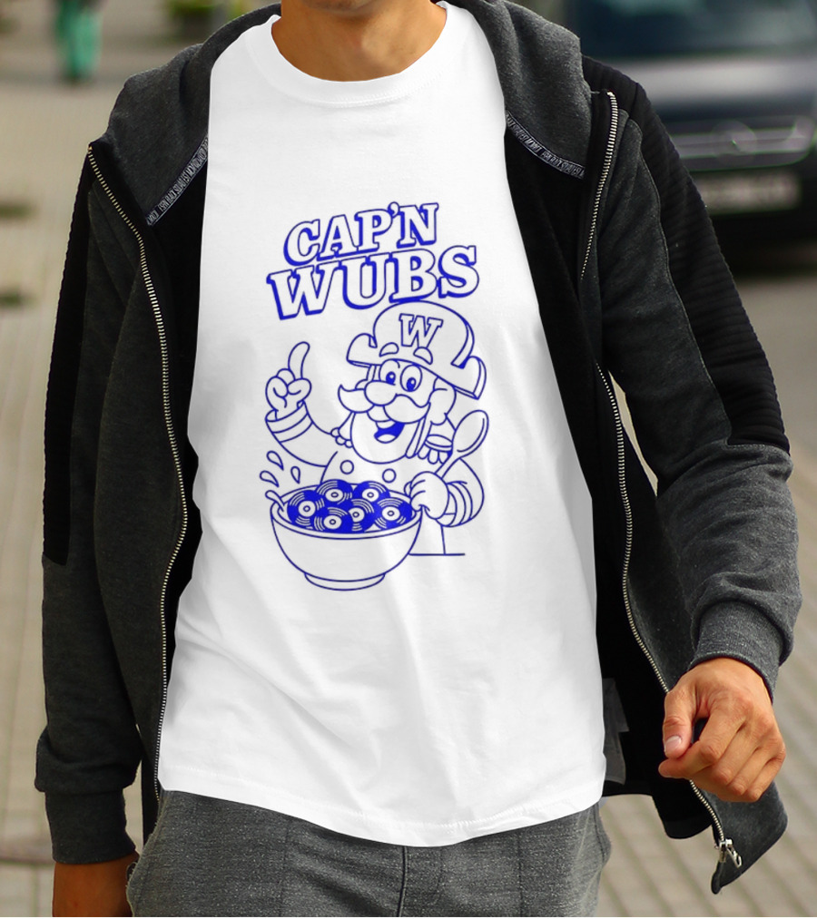 Cap’n Wubs Cartoon Character With Cereal Bowl T-Shirt