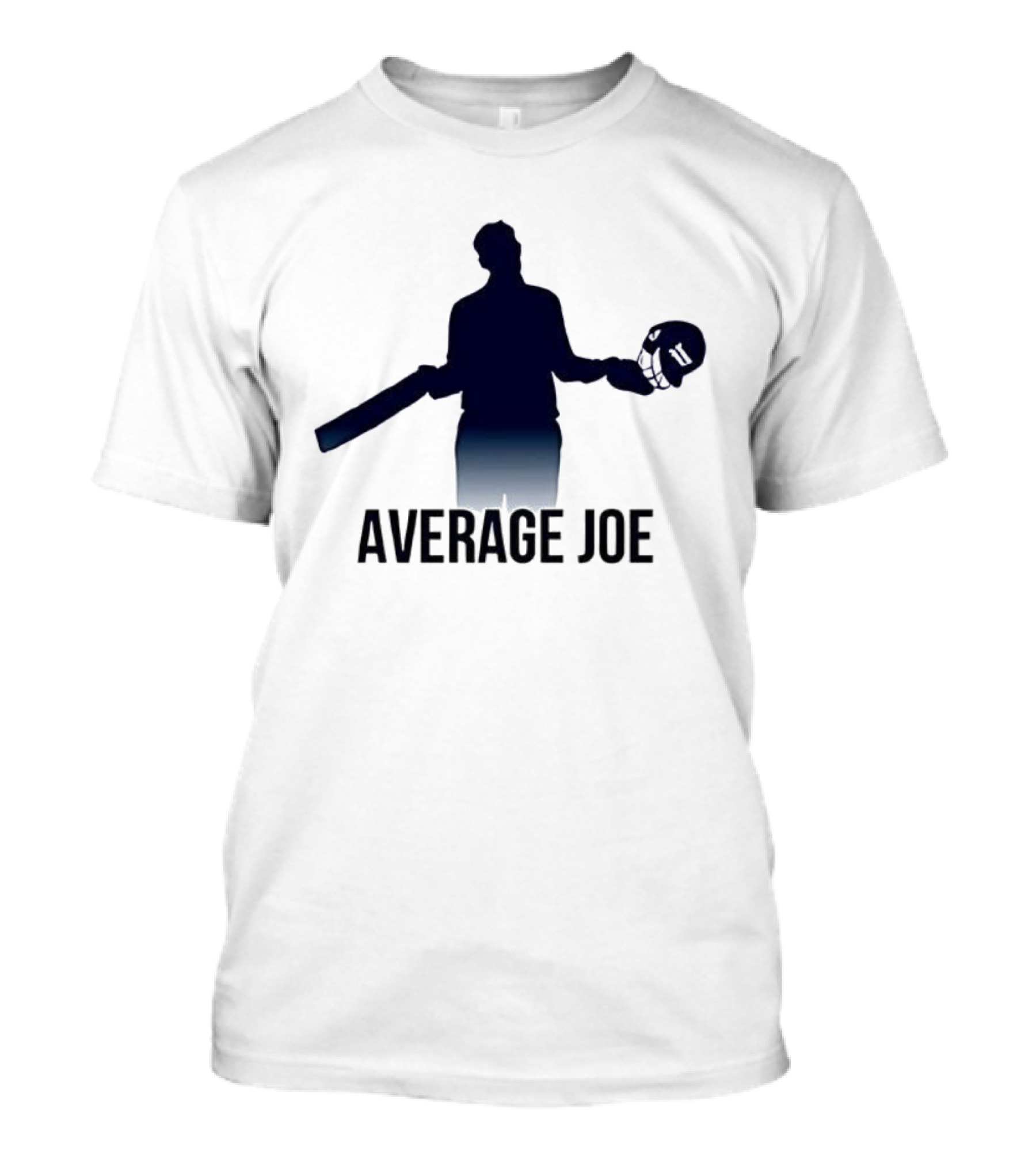 Joe Root Average Joe Cricket Bat Helmet Silhouette T-Shirt