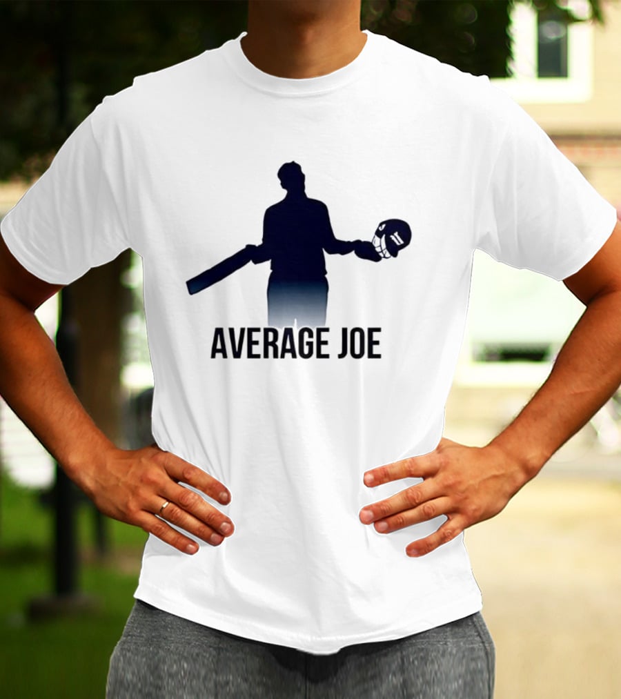 Joe Root Average Joe Cricket Bat Helmet Silhouette T-Shirt