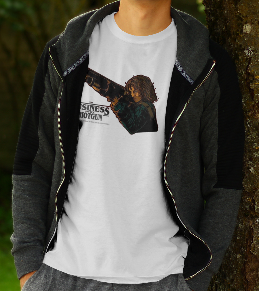 The Business End Of A Shotgun International Symbol Of Kiss Your Ass Goodbye T-Shirt