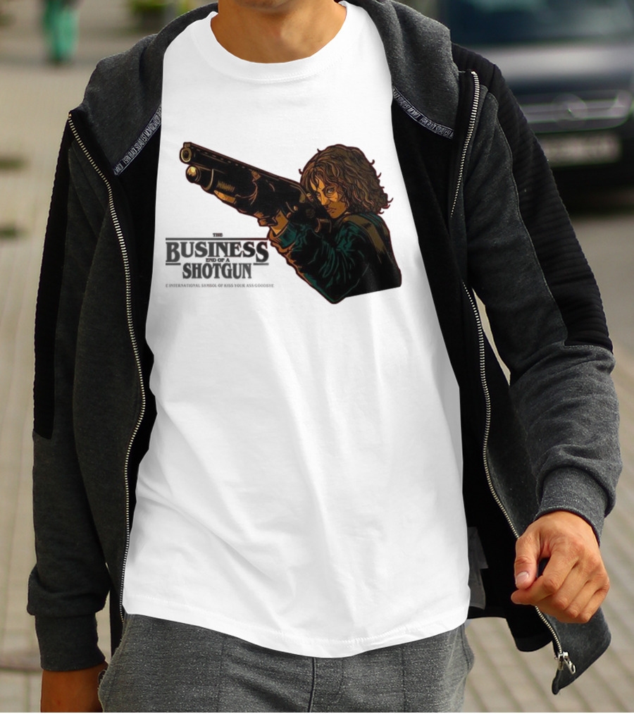The Business End Of A Shotgun International Symbol Of Kiss Your Ass Goodbye T-Shirt