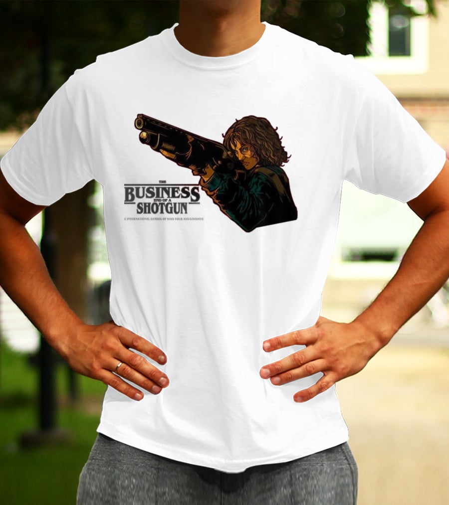 The Business End Of A Shotgun International Symbol Of Kiss Your Ass Goodbye T-Shirt