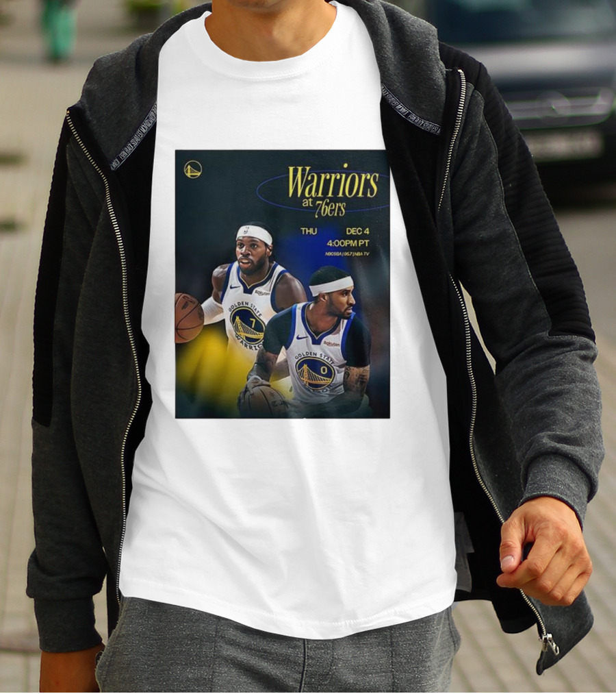 Warriors At 76ers Thu Dec 4 4:00 PM PT NBA TV T-Shirt