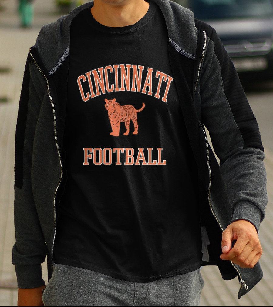 Cincinnati Football Tiger Mascot T-Shirt