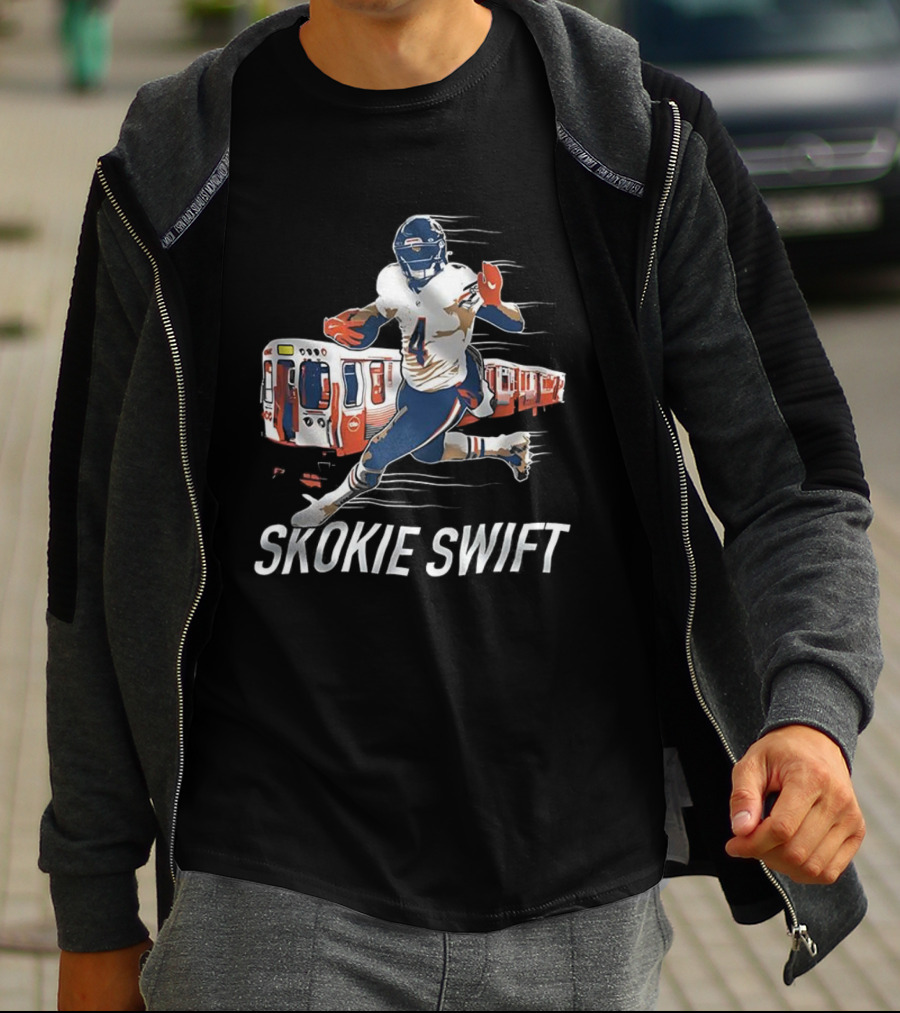 D’Andre Swift Chicago Football Skokie Swift Train Player Mashup T-Shirt