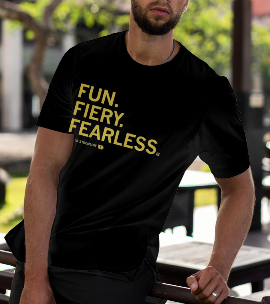 Taylor Stremlow Fun Fiery Fearless Iowa Hawkeyes Basketball T-Shirt