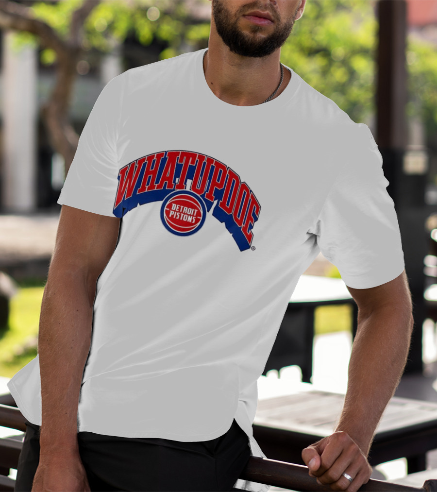 Whatupdoe Detroit Pistons Basketball T-Shirt