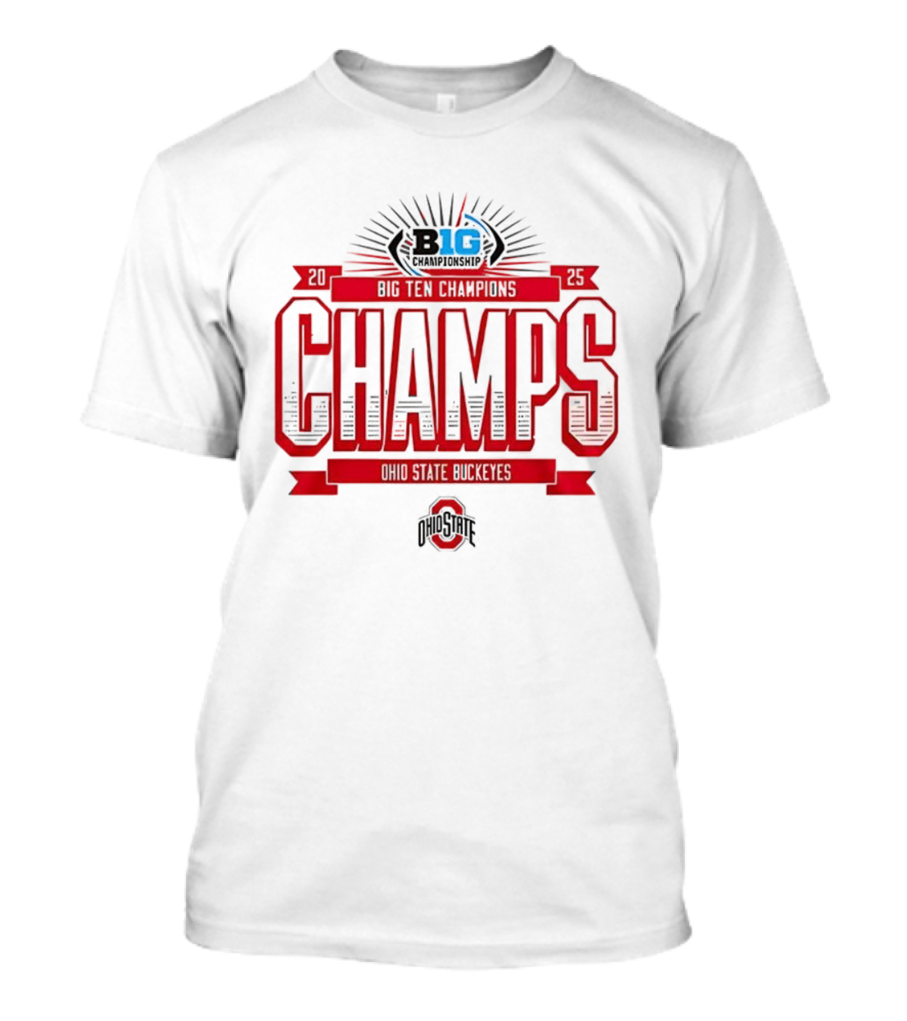 CHAMPS Ohio State Buckeyes Big Ten Championship 2025 T-Shirt
