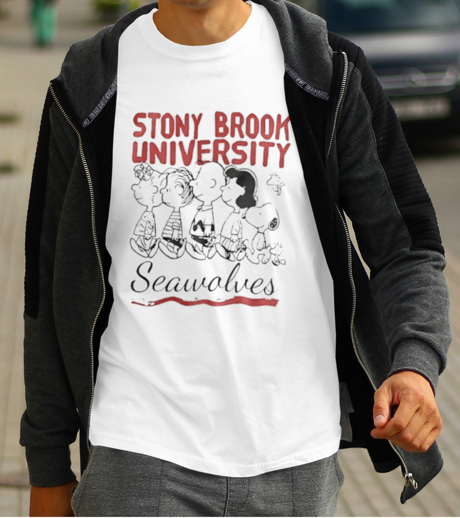 Stony Brook University Peanuts Gang Seawolves T-Shirt