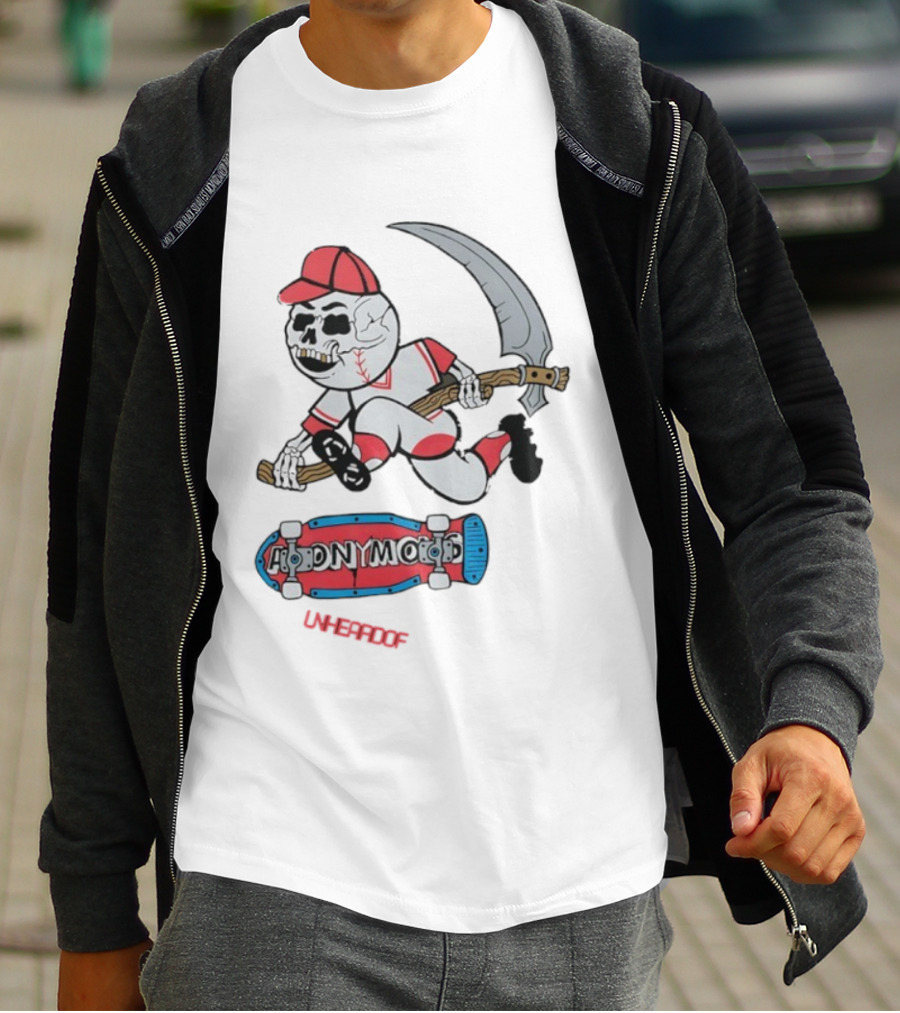 Unheardof Andymac Reaper Skater Baseball T-Shirt