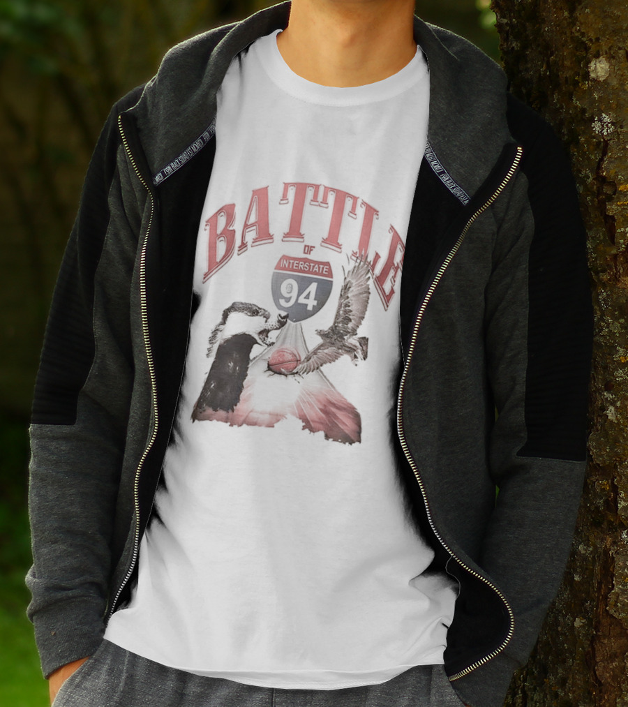 Battle Interstate 94 Wisconsin Basketball Showdown T-Shirt