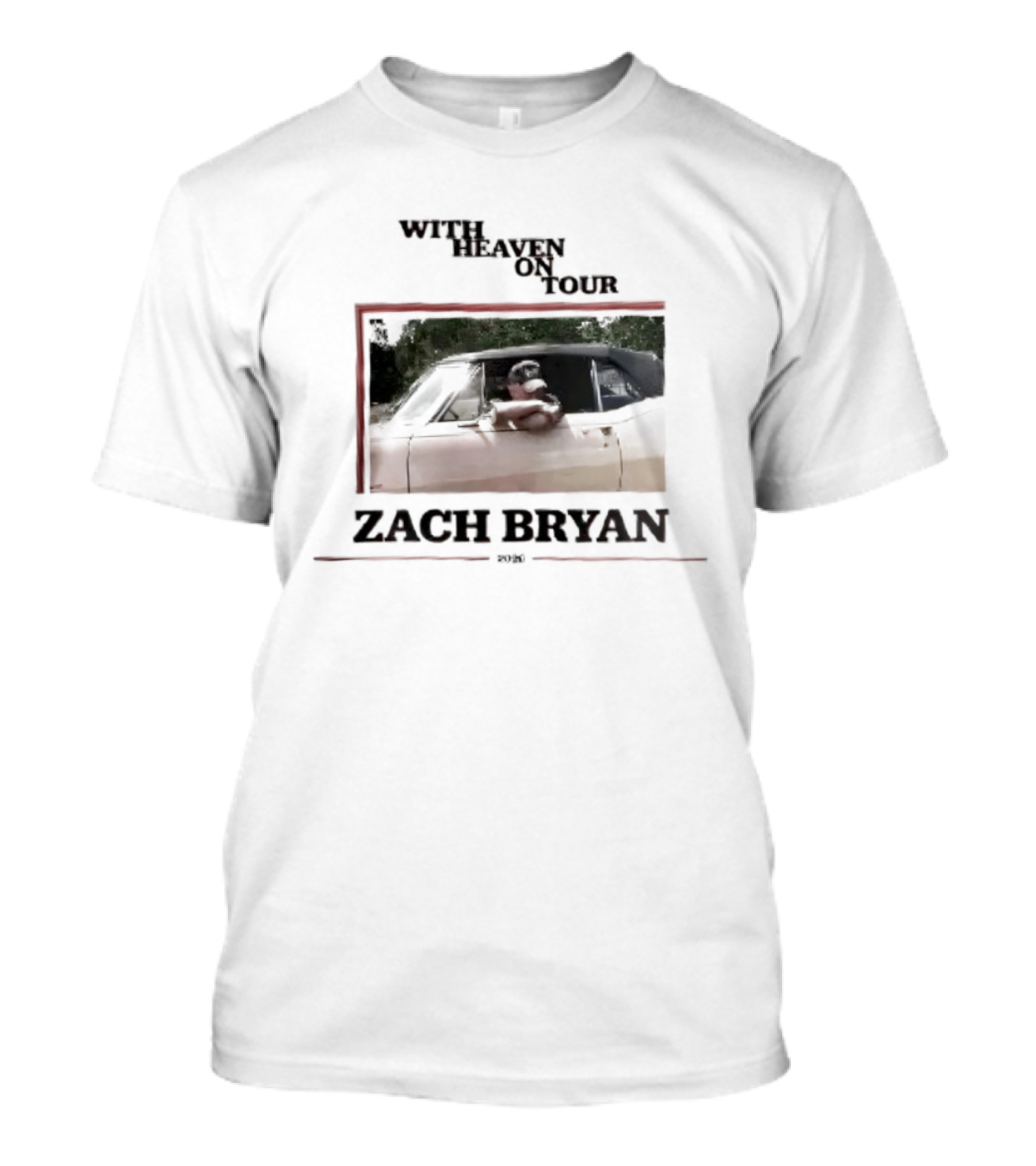 Zach Bryan With Heaven On Tour 2026 T-Shirt