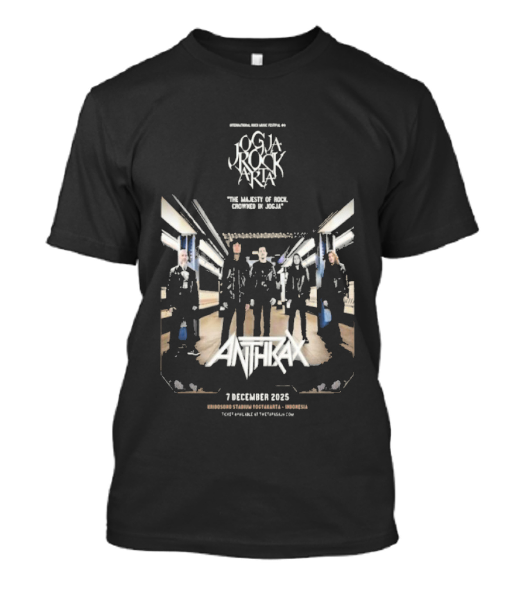 Jogia Rock Aria Anthrax Live 7 December 2025 Stadion Kridosono Yogyakarta T-Shirt