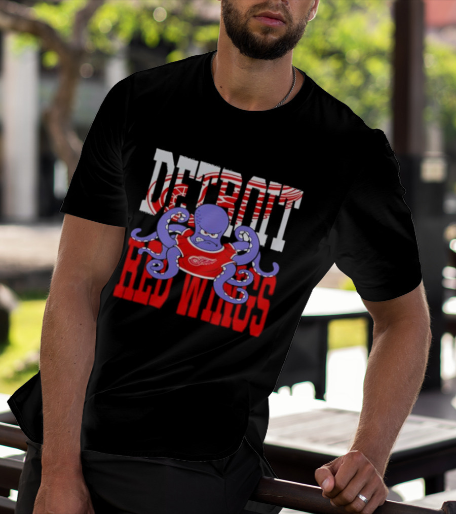 Detroit Red Wings Octopus Hockey Fan Apparel T-Shirt