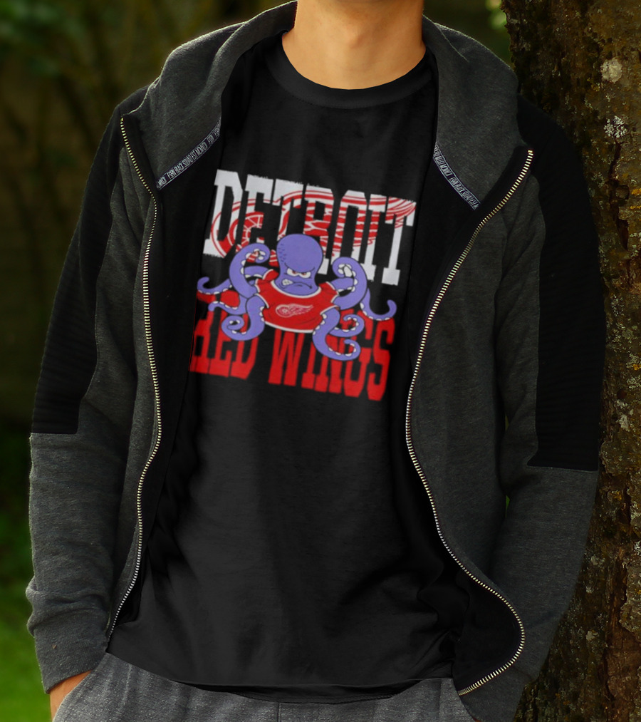 Detroit Red Wings Octopus Hockey Fan Apparel T-Shirt
