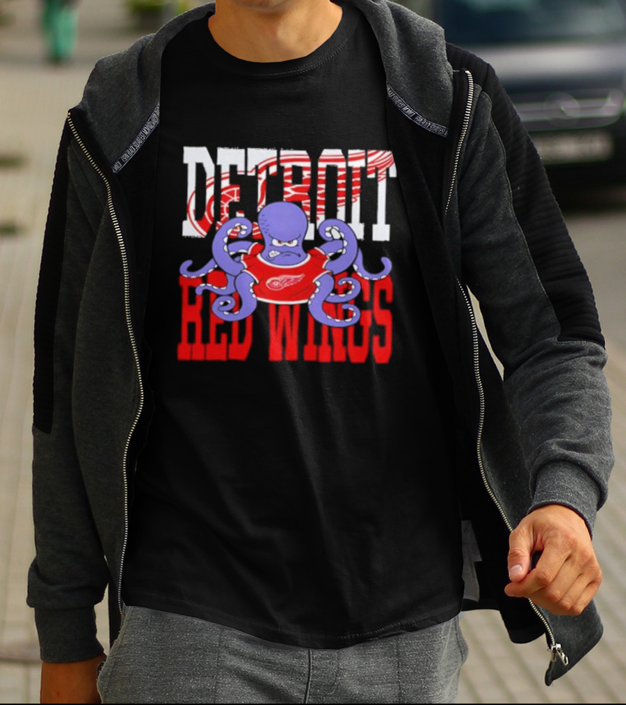 Detroit Red Wings Octopus Hockey Fan Apparel T-Shirt