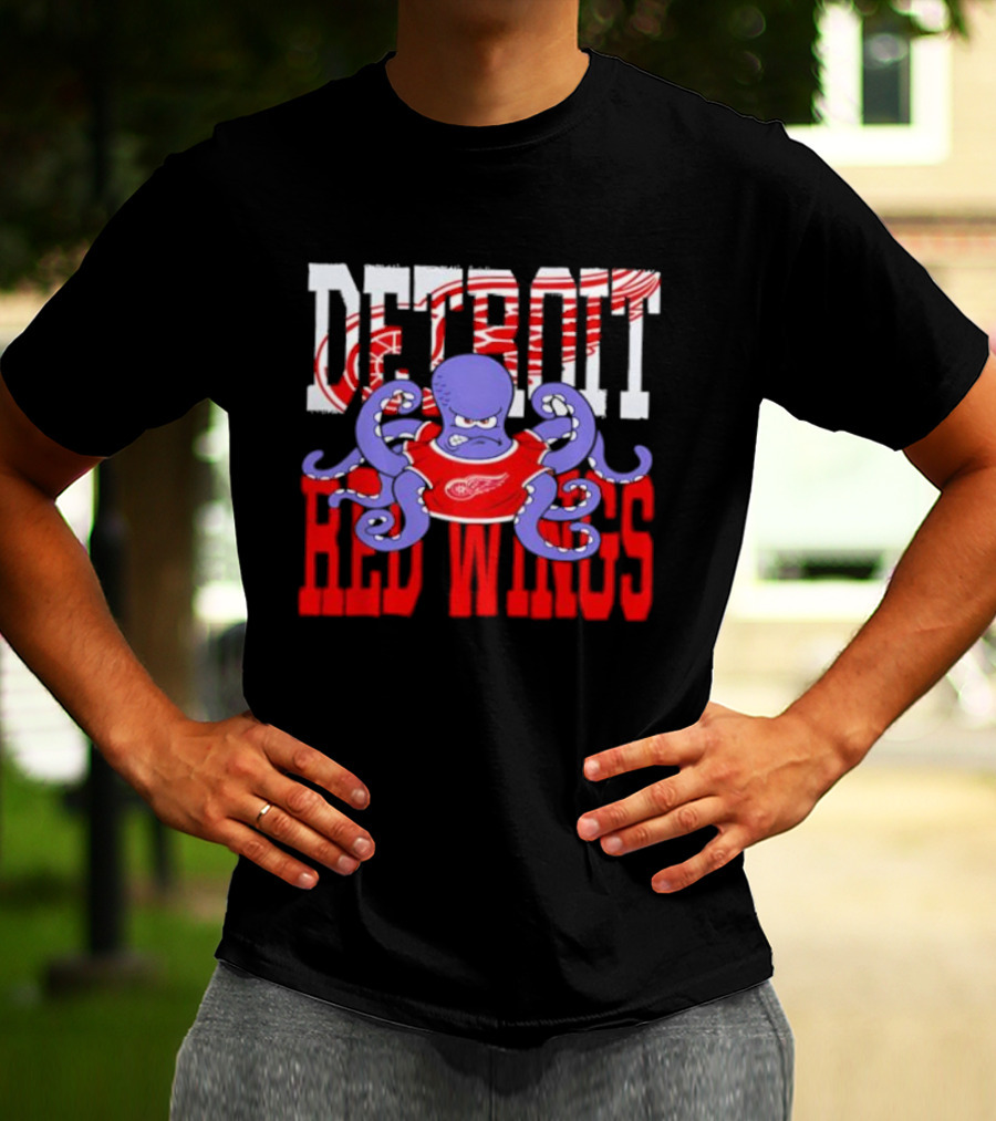 Detroit Red Wings Octopus Hockey Fan Apparel T-Shirt
