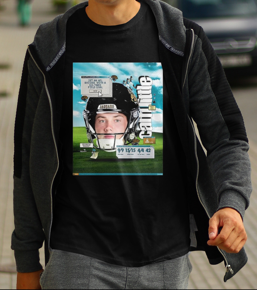 Cam Little 68-Yard Field Goal Record NFL Jaguars Kicker Wow T-Shirt